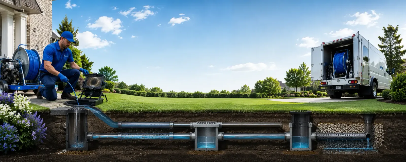 Outdoor drain cleaning information for Pittsfield, ME